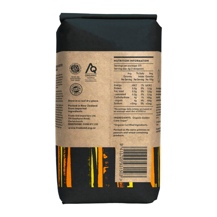 Organic Golden Sugar 1.5kg (4.5kg/9kg)