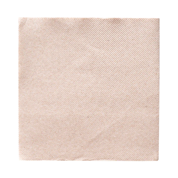 Kraft Napkins 150x150mm, compostable 1ply (3000) or 2ply (2000)