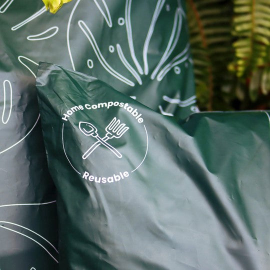 DLE compostable, resealable courier bags (1 pack/100 bags)