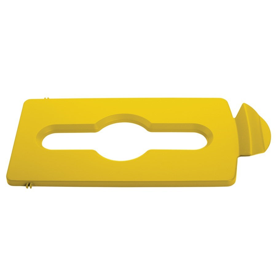 Rubbermaid SLIM JIM recycling station LID - YELLOW (mixed)