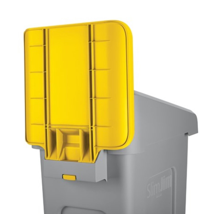 Rubbermaid SLIM JIM recycling station BILLBOARD - YELLOW (mixed)