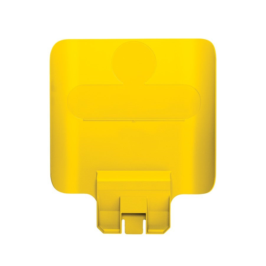 Rubbermaid SLIM JIM recycling station BILLBOARD - YELLOW (mixed)