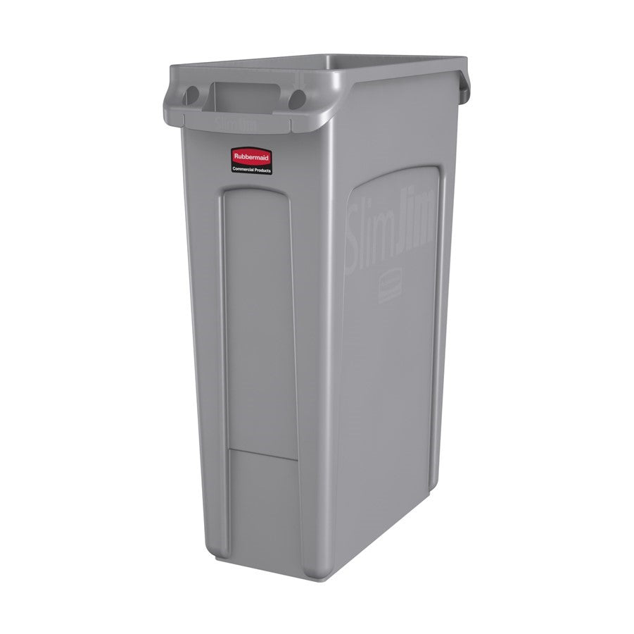 Rubbermaid SLIM JIM recycling bin 87L GREY