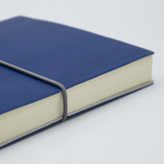 Ciak Notebook B6 Leather cover, Lined, recycled BLUE 112pgs (10/bundle)