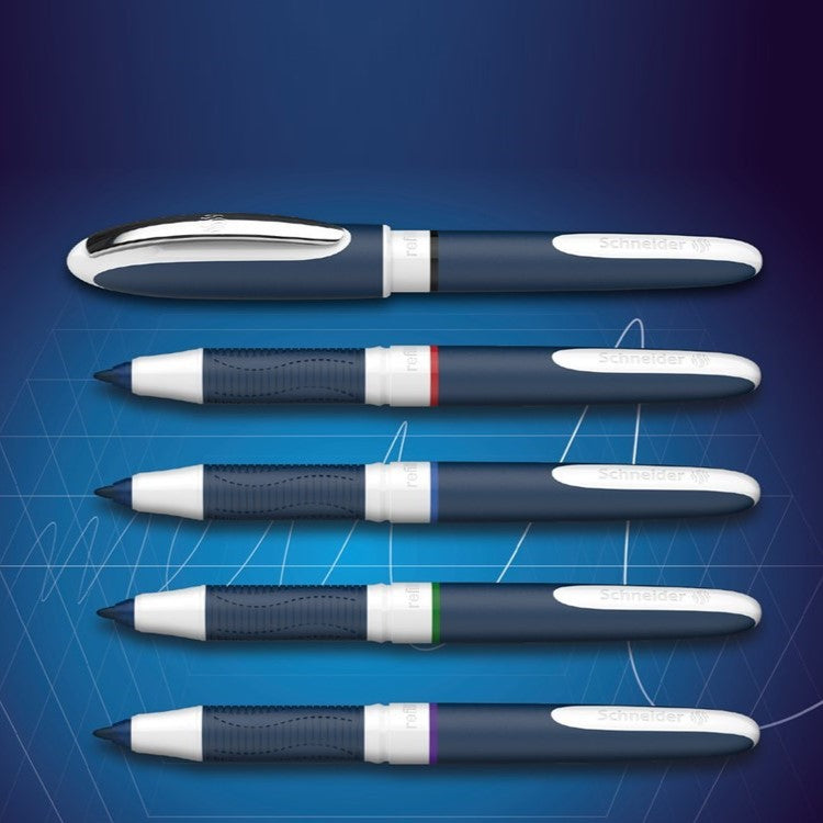 Schneider Rollerball ONE CHANGE cartridge Pen 0.6mm BLACK (box of 5)