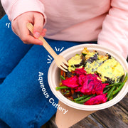 Aqueous Paper Knives, Forks & Spoons, compostable - sold separately (1000/box)