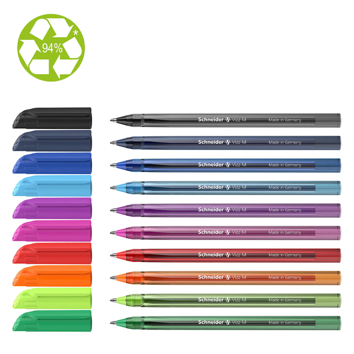 Schneider VIZZ Ballpoint Pen (M), BLACK ink (20 units/bundle)