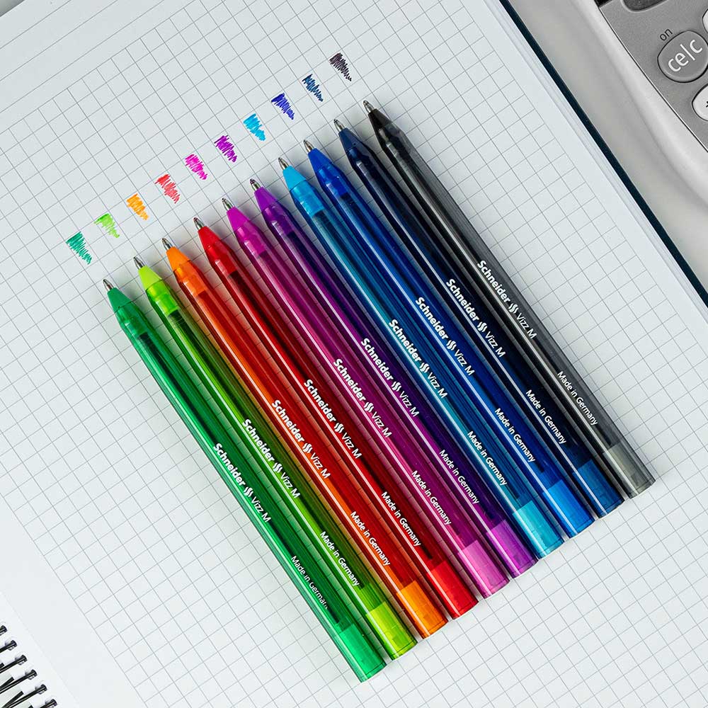 Schneider VIZZ Ballpoint Pen (M), BLUE ink (20 units/bundle)