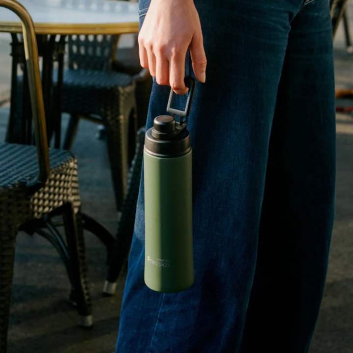 660ml stainless steel drink bottle (20 units/case) KHAKI