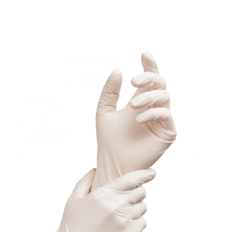Natural Latex Gloves, low-powder 100gloves/pack (10 packs/case)