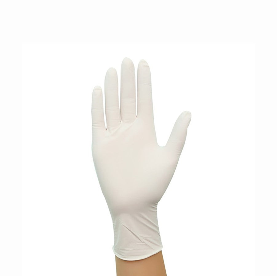 Natural Latex Gloves, powder-free 100 gloves/pack (10 packs/case)
