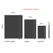 Moleskine Classic Notebook, XLARGE Myrtle Green, Plain, SOFT Cover (6 units/bundle)