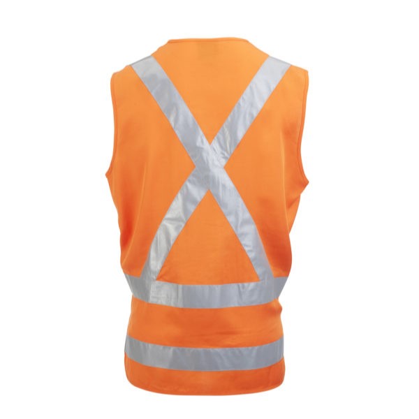 Compostable High Vis D&N Vest - Orange