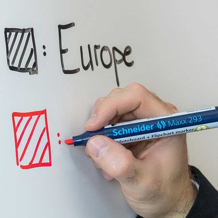 Schneider Erasable Whiteboard Marker, MAXX 290, RED (box of 10)