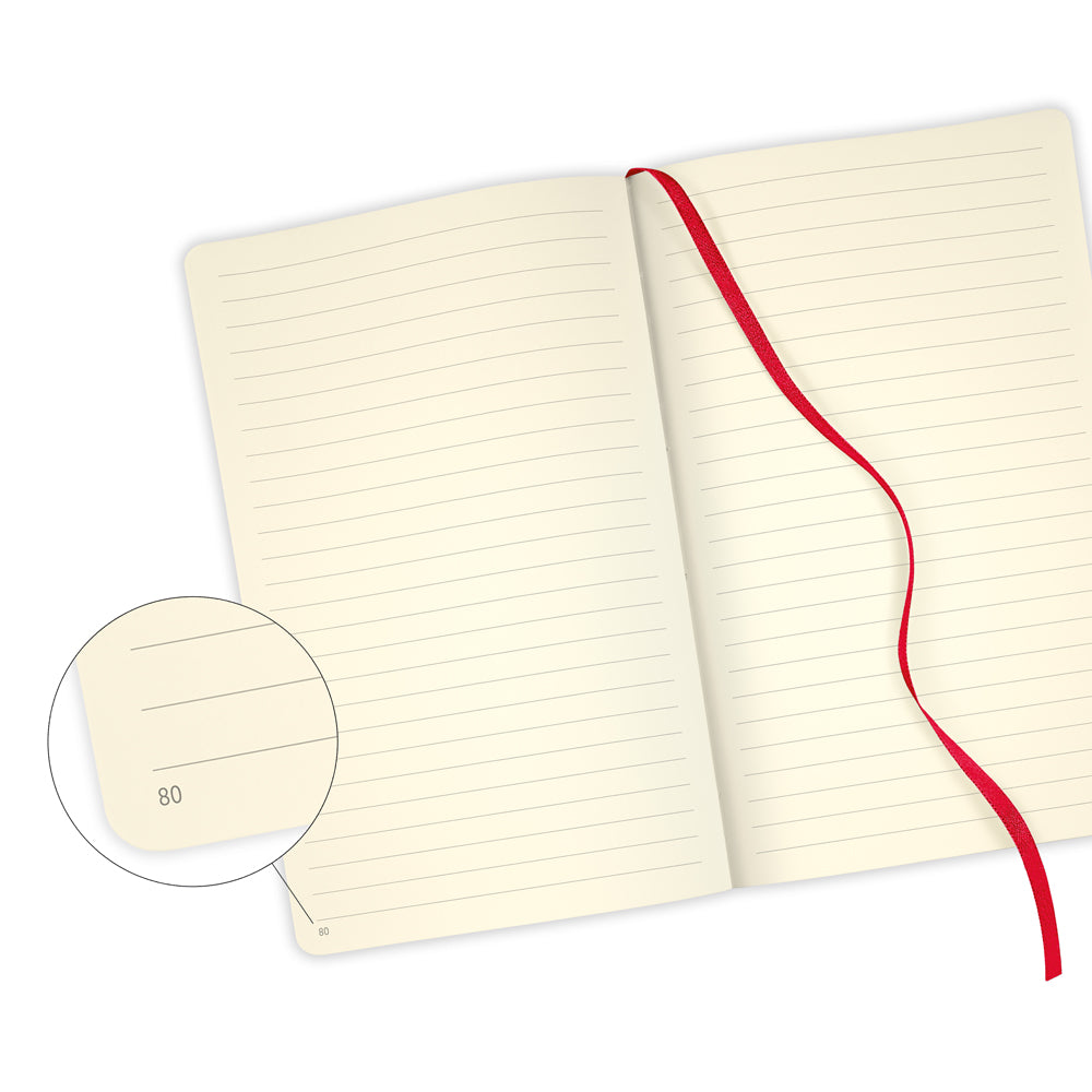 Castelli Harris POCKET Notebook Maple Red, 192 pgs 70gsm (6/bundle)