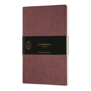 Castelli Quaderno Notebook, A5 Harris Red, Soft Cover, Ruled (10/bundle)