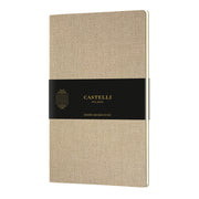 Castelli Quaderno Notebook, A5 Harris Sand, Soft Cover, Ruled (10/bundle)