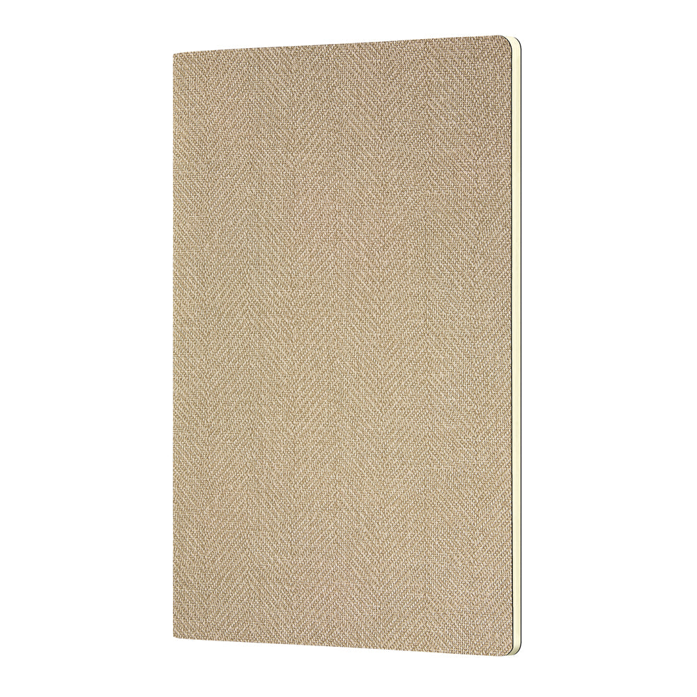 Castelli Quaderno Notebook, A5 Harris Sand, Soft Cover, Ruled (10/bundle)