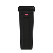 Rubbermaid SLIM JIM recycling bin 87L BLACK