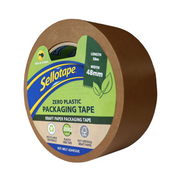 Sellotape Zero Plastic Kraft Paper packaging tape 48mm x 50m (6 rolls/case)